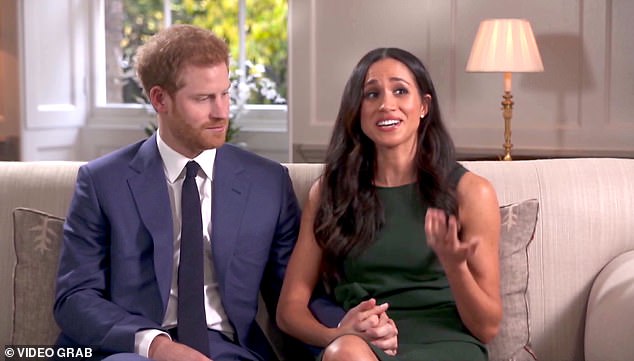 At the couple's engagement interview in November 2017, viewers watched closely as Meghan showed how confident she was