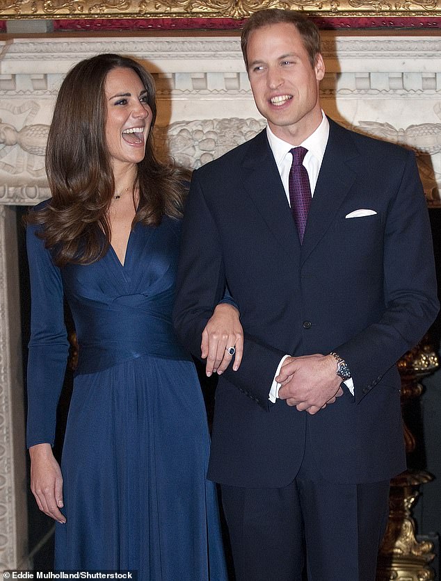 Princess Kate found the transition from middle-class girl to princess tricky, but listened to advice from William and the staff. Pictured: Prince William and Kate announce their engagement on November 16, 2010