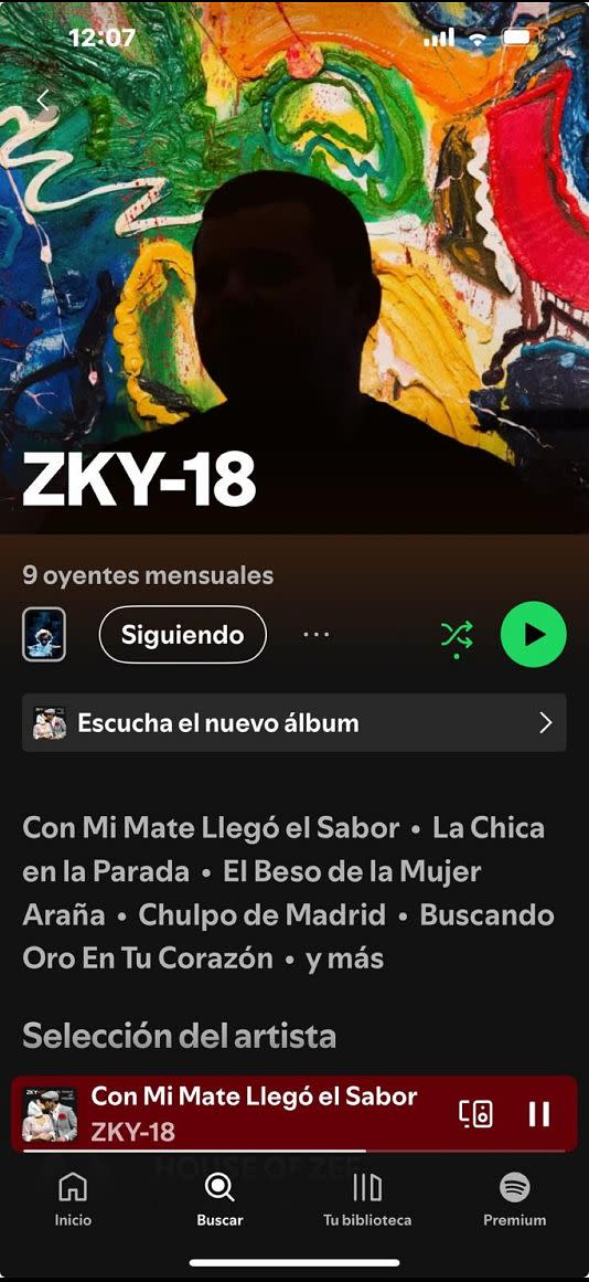 Primeras canciones creadas por inteligencia artificial en España certificadas por la plataforma Spotify,