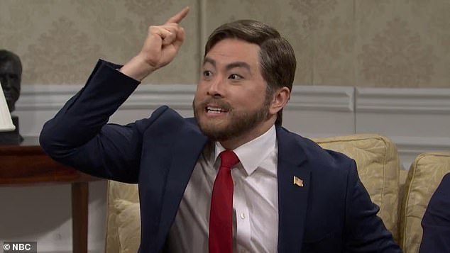 Bowen Yang portrayed an overzealous Vice President JD Vance during the cold opening