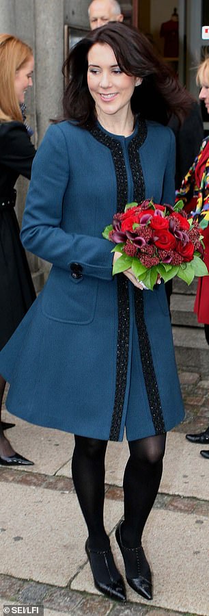 Mary selected a Malene Birger coat for an official engagement in Copenhagen back in 2006