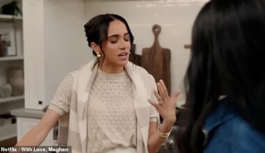 Trying to hide her frown with a smile, she replied: 'It's so funny you keep saying Meghan Markle, you know I'm Sussex now'