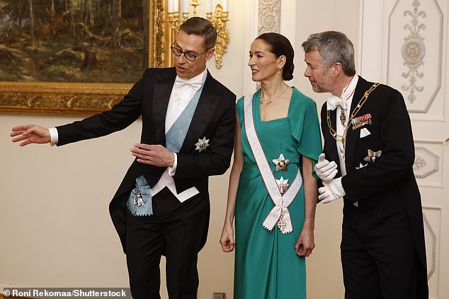 King Frederik leaned in to hear what the Finnish President had to say at one point
