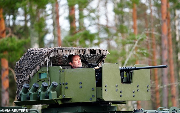 Frederik looked thoughtful as he entered the turret, listening carefully as he was told all about the armoured vehicle