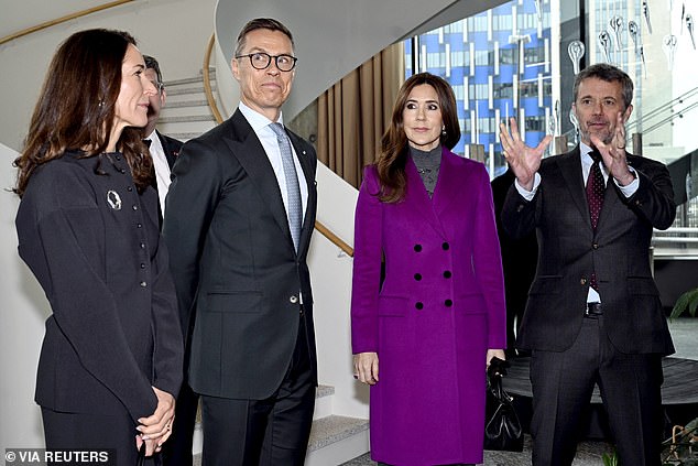 The monarchs joined Finland's President Alexander Stubb and first lady Suzanne Innes-Stubb for a seminar on green financing