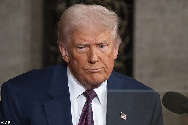 President Donald Trump addresses a joint session of Congress on Capitol Hill in Washington, Tuesday, March 4, 2025
