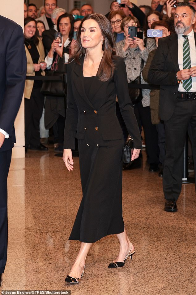 Pictured: Queen Letizia during the 23rd edition of the Tribute Concert Victims of Terrorism: In Memoriam