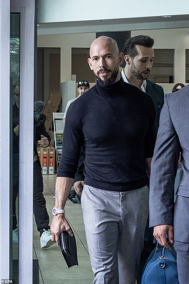 The brothers touched down at 11am, dressed in sharp suits with glinting £25,000 Hublot watches on their wrists