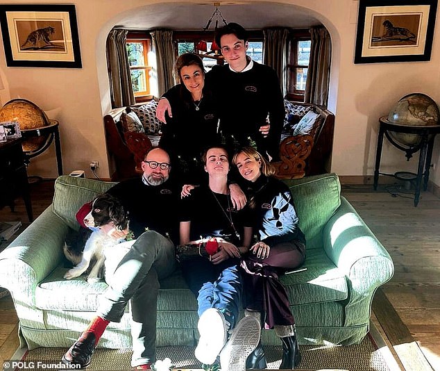 Prince Robert of Luxembourg, the cousin of Henri, Grand Duke of Luxembourg announced the tragic passing on the POLG foundation website (Pictured: Prince Robert and Princess Julie of Luxembourg with their three children Prince Frederik of Nassau, Princess Charlotte of Nassau Prince Alexandre of Nassau)