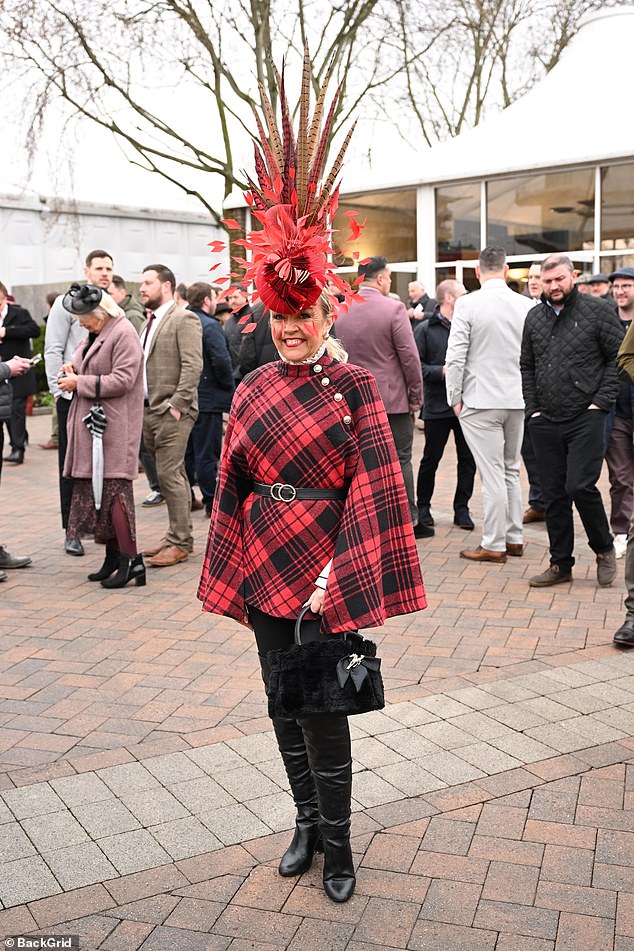 As temperatures across the UK fell sharply after a week of suprise sunshine - dubbed a 'fool's spring' - warmed the country, revellers brought the heat to the course in Gloucestershire by showing off their most glamorous looks in honour of Style Wednesday