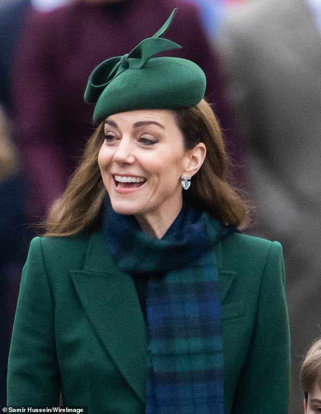 Christmas day is always an opportunity for the Princess of Wales to blend her quintessentially British style with a sense of Christmas spirit, and last year she wore a structured Alexander McQueen coat and Lock & Co hat with a tartan scarf as a festive twist