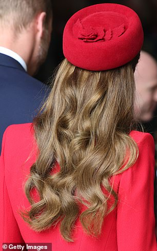 The clear line of the shoulder pads can be seen from  the back and creates a structured line in the coat