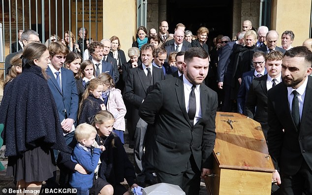 European royals mourn at funeral of Archduchess Estelle of Austria at the Cimiez Monastery