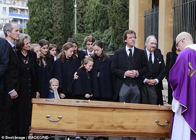 The family laid her to rest on March 12 at the Cimiez Monastery in Nice