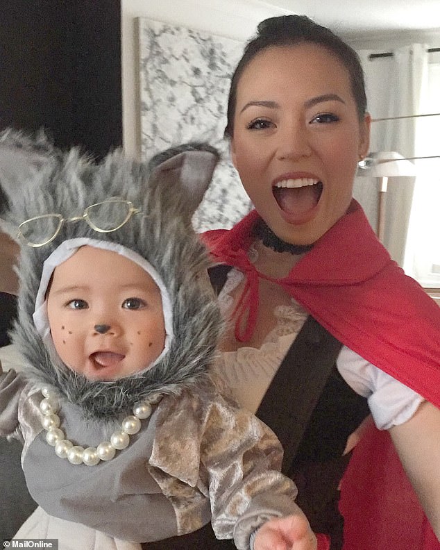 This includes the mother and son dressing up to the theme of Little Red Riding Hood with Wolfie taking up the role as the sly wolf in a nod to his nickname.