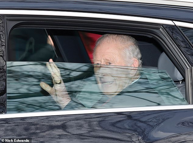 King Charles leaving Clarence House, where he is understood to be resting