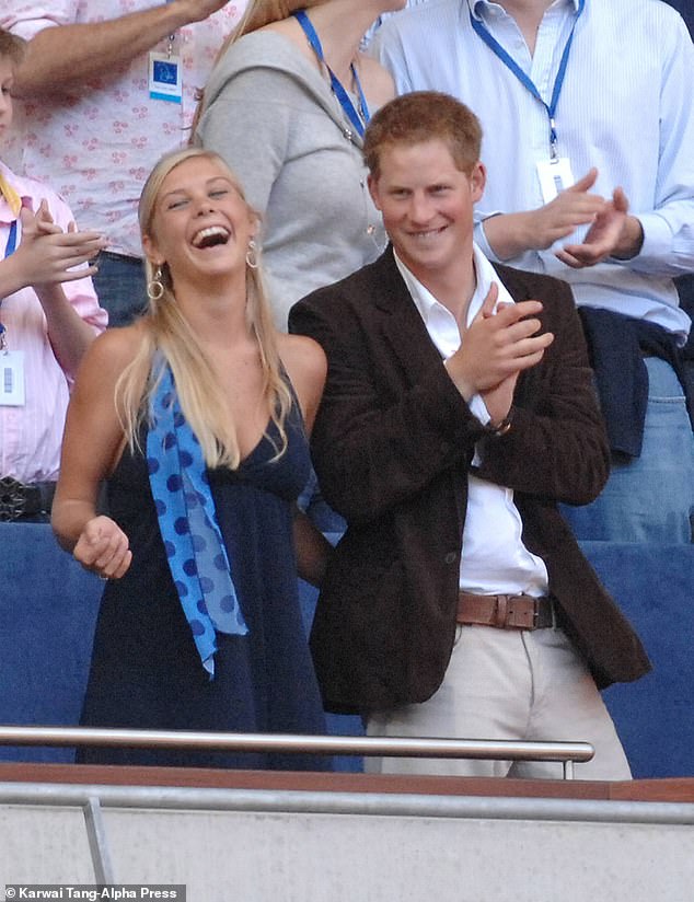 Chelsy dated the prince 'on and off' between 2004 to mid-2010. Pictured in 2007, at the Concert for Diana at Wembley Stadium