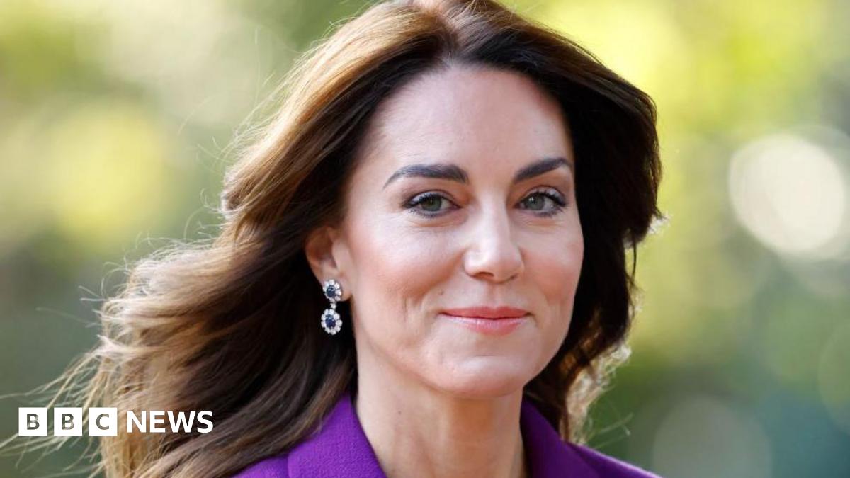 The Princess Of Wales in a purple coat
