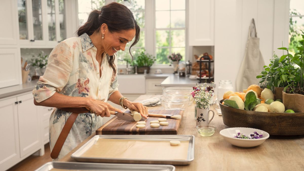 Megan Markle's kitchen countertops showcase the natural beauty of wood