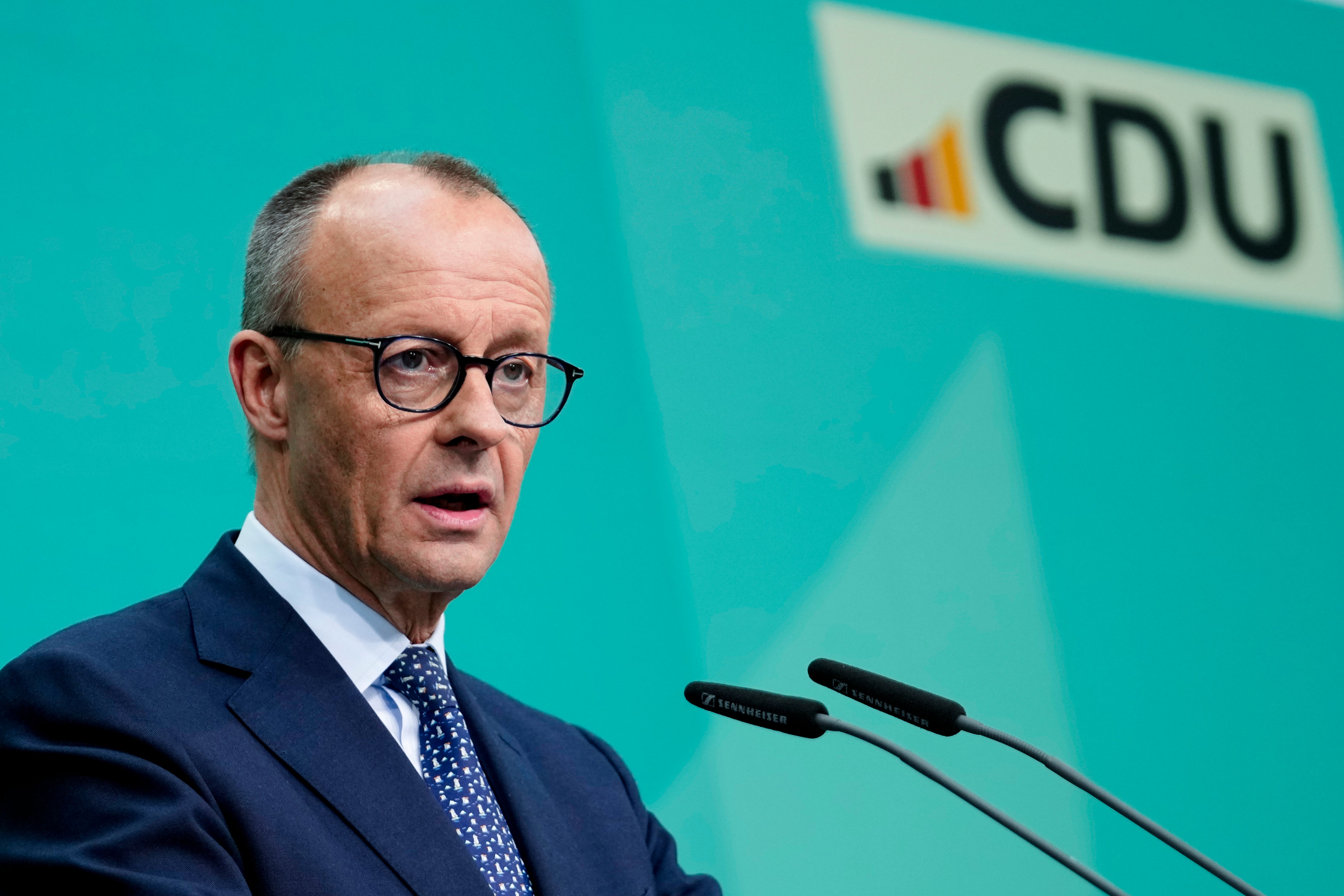 German Chancellor-in-waiting Friedrich Merz on Sunday said he would like talks with France and Britain about sharing their nuclear weapons, but not as a substitute for US nuclear protection of Europe