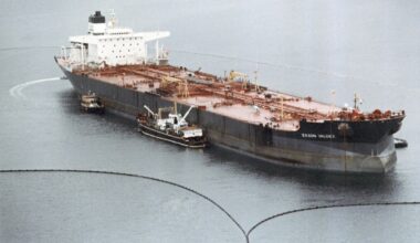 March 24, Exxon Valdez crashes in Alaska, creates massive oil spill