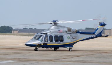 AW139 helicopter assigned to the National Nuclear Security Administration (NNSA) is pictured at Joint Base Andrews, Md., June 17, 2024.