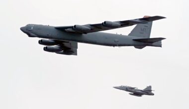 B-52s Conduct Live Weapons Drop and Flyover in Sweden, Marking the Nation’s First Year in NATO