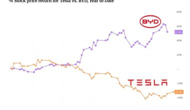 BYD charges ahead as Tesla slumps
