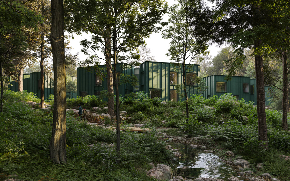 CHYBIK + KRISTOF set to construct czech republic's largest timber structure in the forest