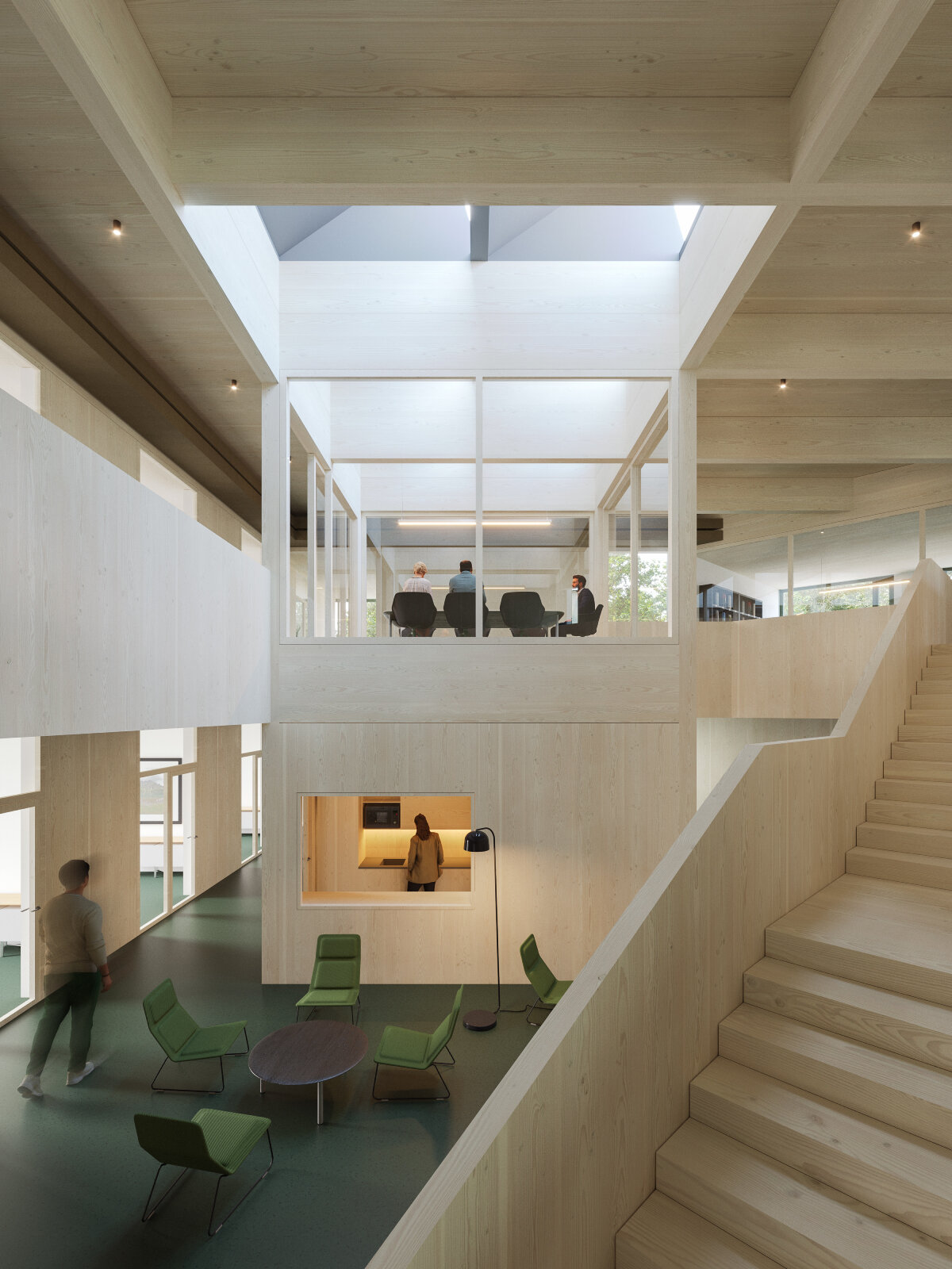 CHYBIK + KRISTOF's 'forestry in the forest' to be czech republic's largest timber structure