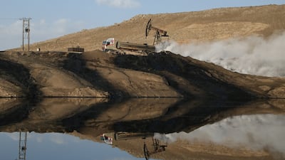 Syria's oil and gas production in 2011 was about 500,000 barrels of oil equivalent per day (boed), which plummeted to about 50,000 boed under government control last year. Getty Images