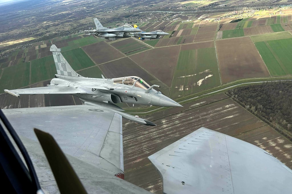 Croatian rafales-American F-16s
