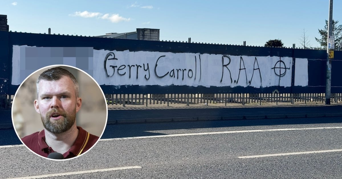 People Before Profit MLA Gerry Carroll links west Belfast graffiti threat to ‘fringe fascist group’