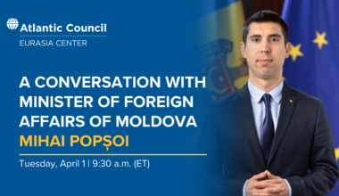A conversation with Mihai Popșoi, minister of foreign affairs of Moldova