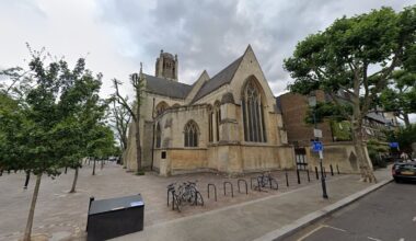 Woman, in her 30s, is arrested after body of newborn baby boy found in M&S bag outside church in Notting Hill
