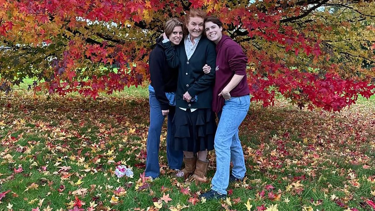 Princess Eugenie shares a previously unseen snapshot of her young son as she says she has ‘so much admiration for her dear mum and sister who guide her through life’