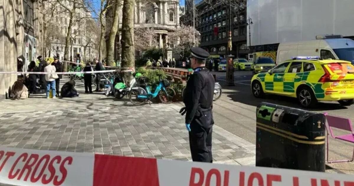 At least one dead after van drives into London crowd with armed police on scene
