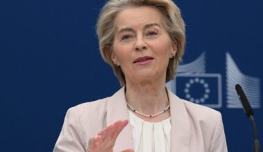 Von der Leyen vows EU will protect its interests as Trump announces huge car tariffs – POLITICO