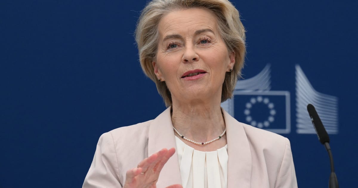 Von der Leyen vows EU will protect its interests as Trump announces huge car tariffs – POLITICO