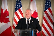 Ontario Premier Doug Ford speaks during an event with the U.S. Chamber of Commerce on Feb....