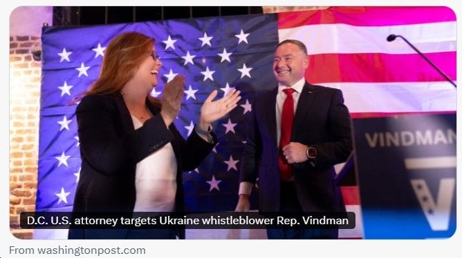 Rep. Eugene Vindman (D-VA07): Trump is "weaponizing government and lying to intimidate and silence public servants like me, and it’s not going to work."