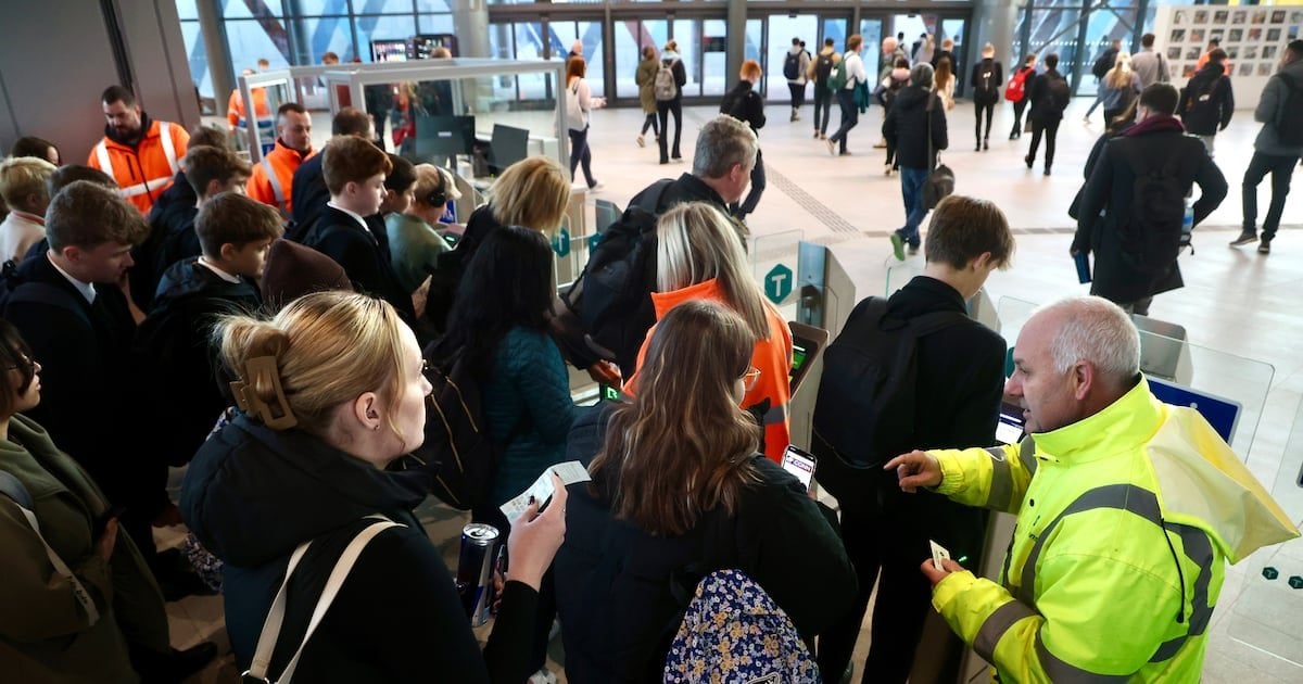 ‘Ridiculous’ system sees southern ticket holders forced to queue separately at Belfast Grand Central Station