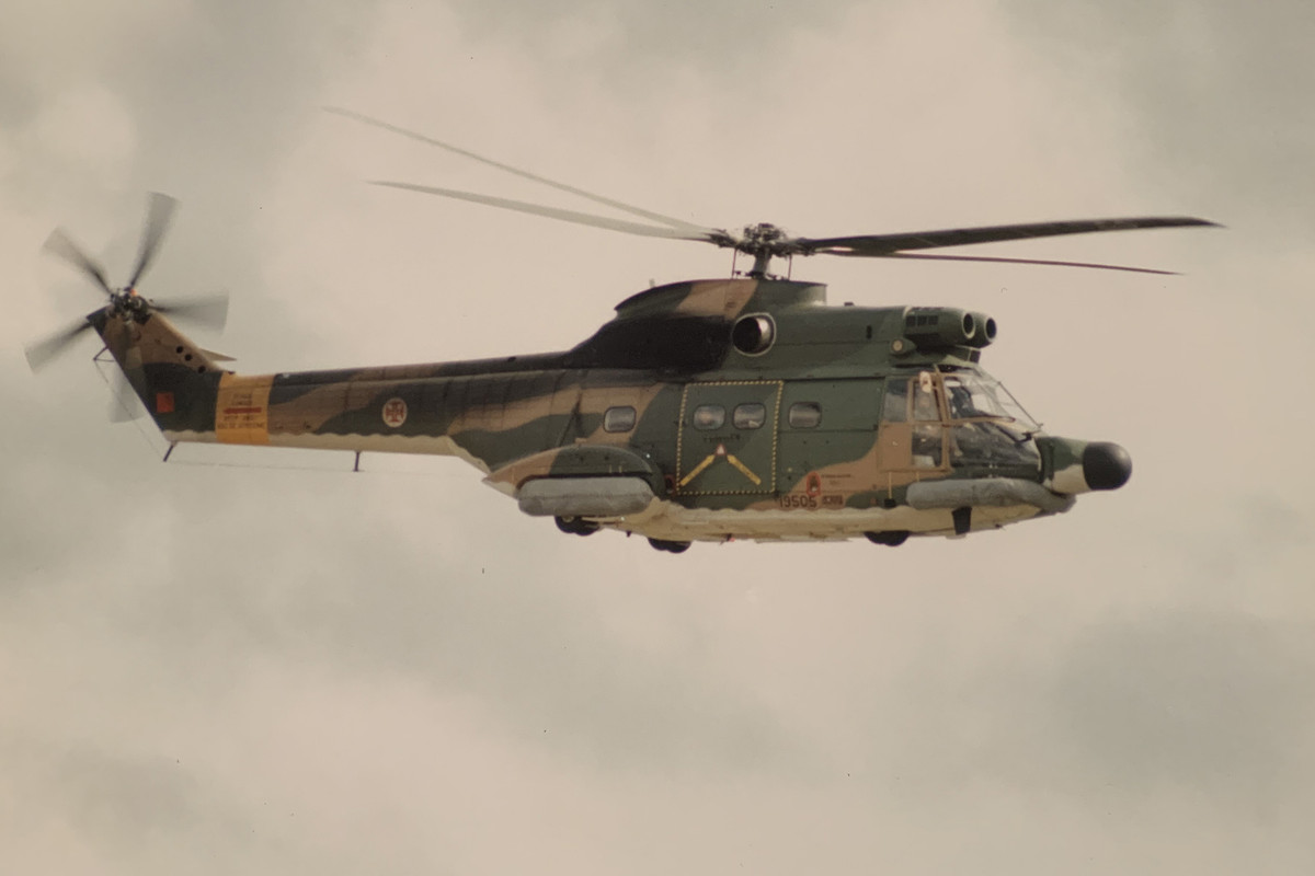 SA-330S Puma helicopter of the Portuguese Air Force. Photo credits: Ross Forsyth