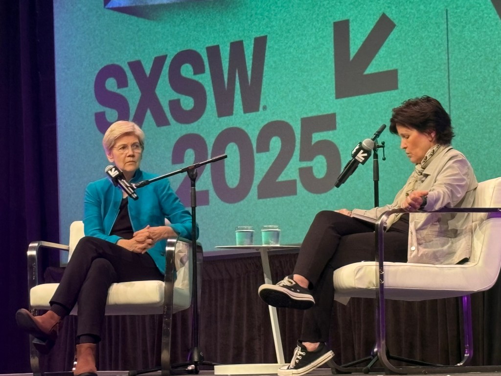 Elizabeth Warren Blasts “Co-Presidents" Donald Trump & Elon Musk At SXSW