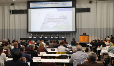 The author team of the IPCC’s Special Report on Climate Change and Cities met this week in Osaka, Japan. Credit: IPCC