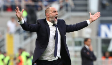 MILAN, ITALY - MAY 19: Igor Tudor, Head Coach of SS Lazio, gestures during the Serie A TIM match between FC Internazionale and SS Lazio at Stadio Giuseppe Meazza on May 19, 2024 in Milan, Italy. (Photo by Marco Luzzani/Getty Images)