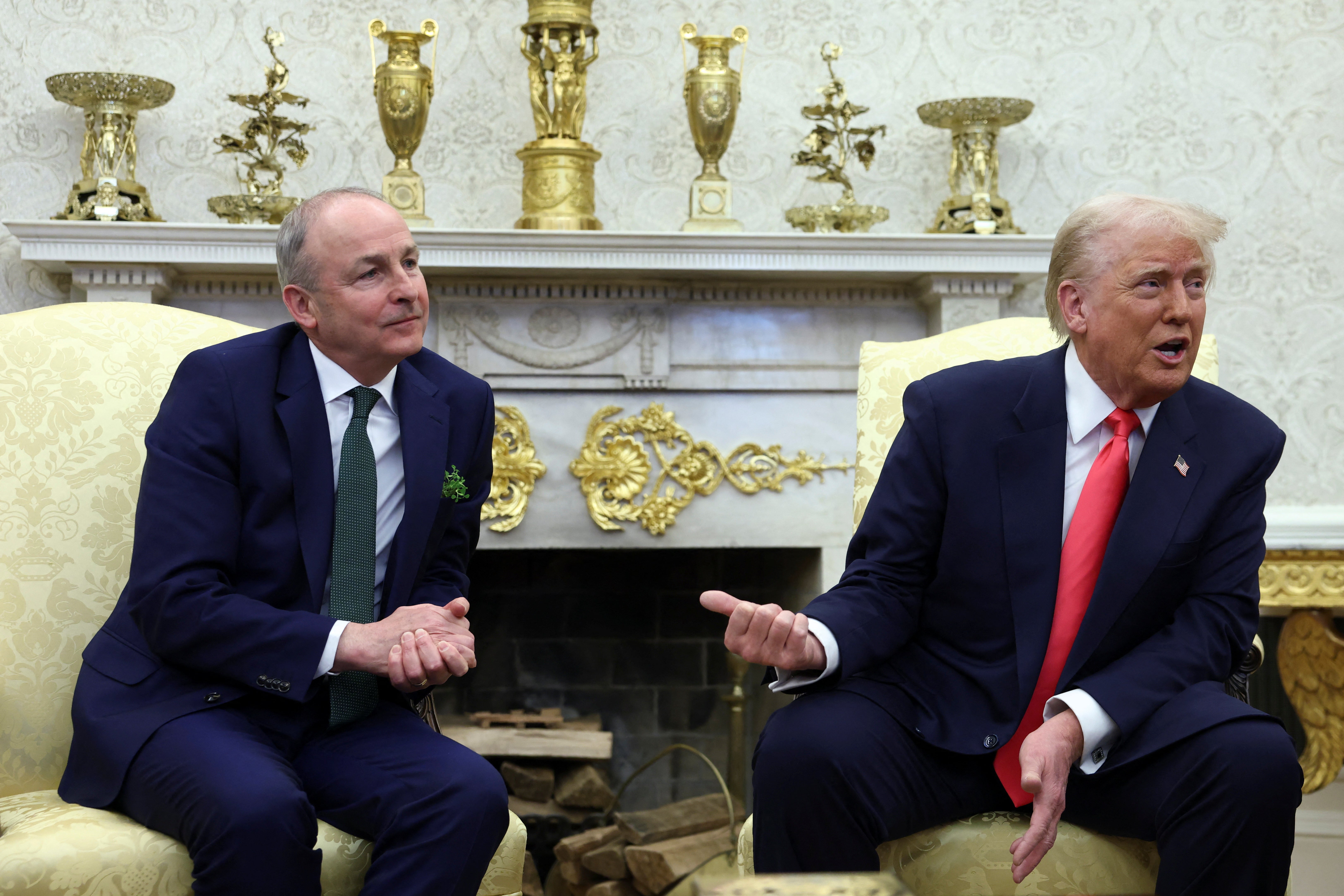 Trump was speaking during a press conference with Irish Prime Minister Micheal Martin