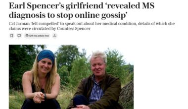 Earl Spencer’s girlfriend ‘revealed MS diagnosis to stop online gossip’