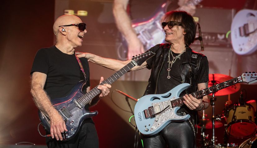 Joe Satriani and Steve Vai