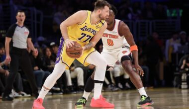 Lakers survive Knicks in OT for eighth straight win; Jalen Brunson suffers ankle injury